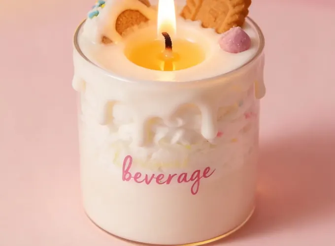 Dessert cream scented candle